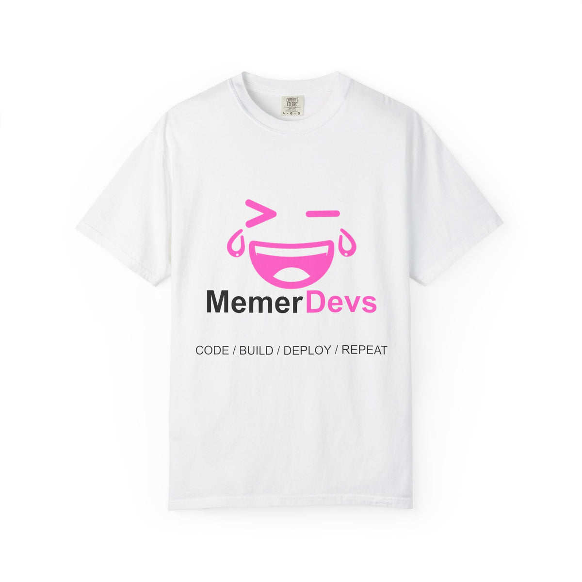MemerDevs T-shirt | Code Build Deploy Repeat