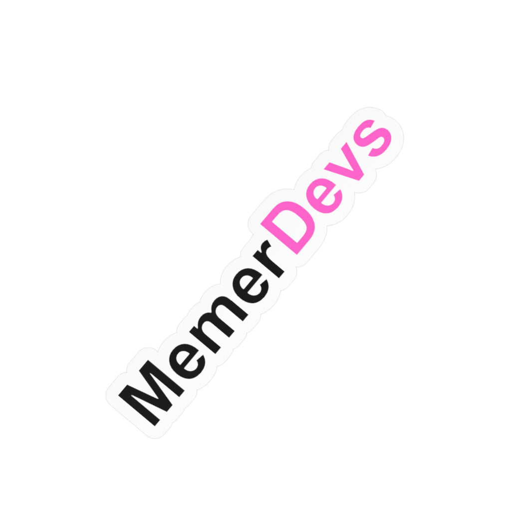MemerDevs Kiss-Cut Vinyl Sticker - Laptop/Window Decal