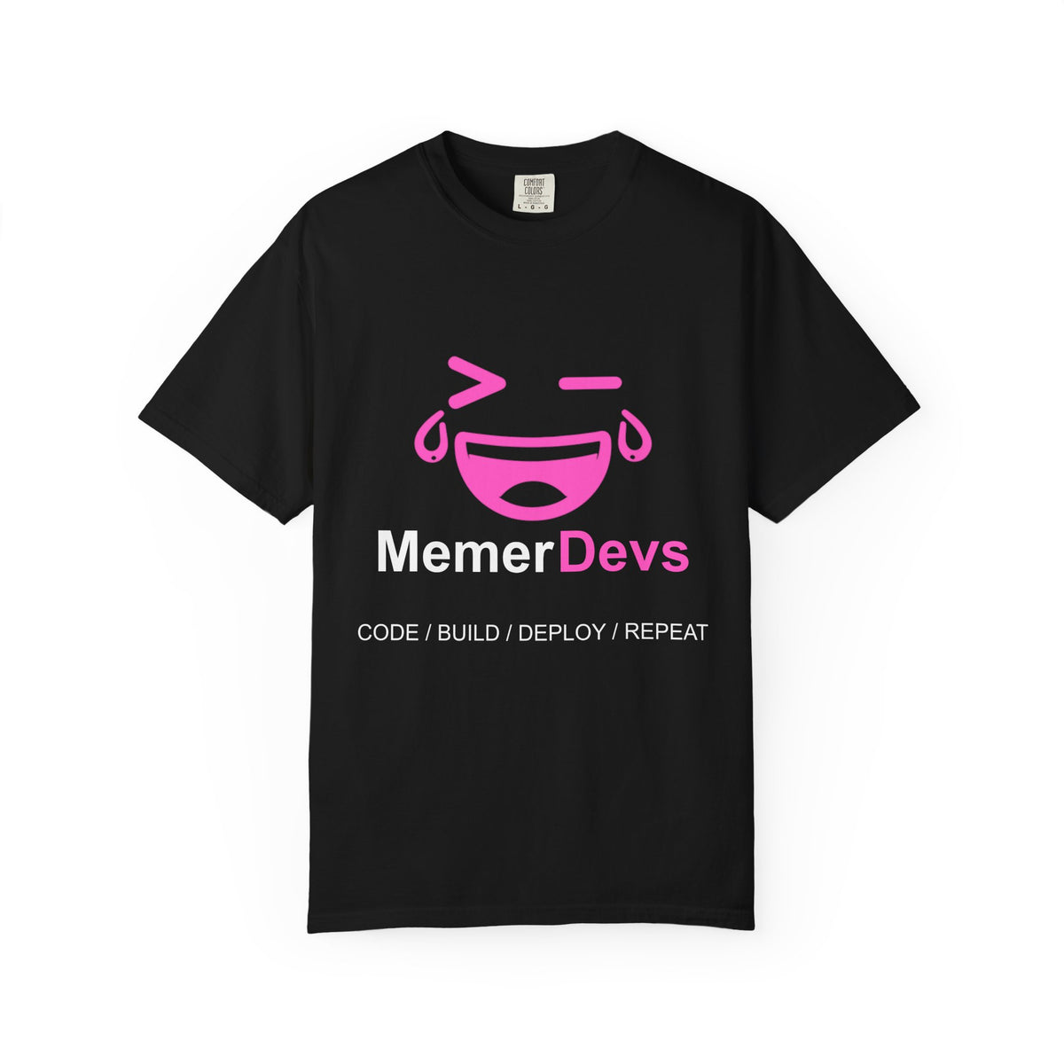 MemerDevs T-shirt | Code Build Deploy Repeat