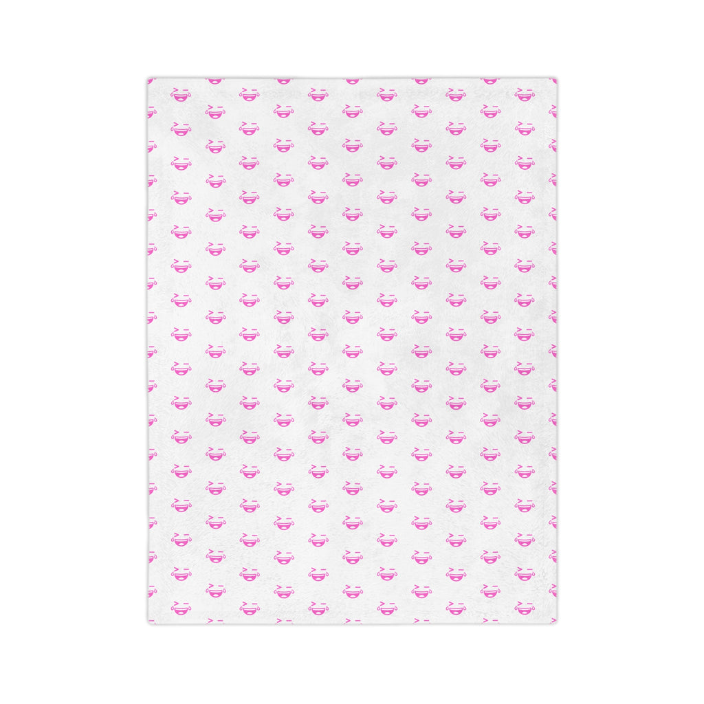 MemerDevs Pattern Velveteen Microfiber Blanket - Soft Cozy Throw for Nursery, Baby Shower & Everyday Comfort