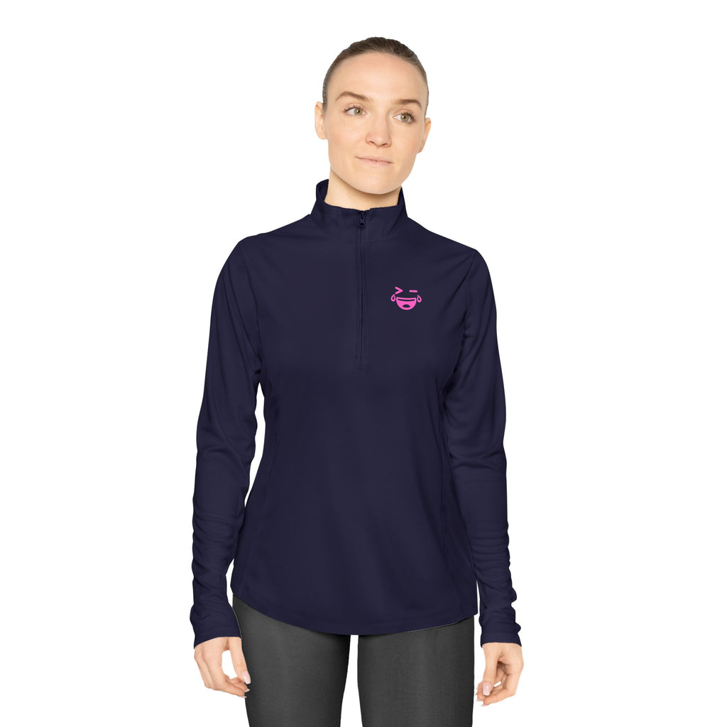 Ladies Quarter-Zip Pullover - MemerDevs Performance Top