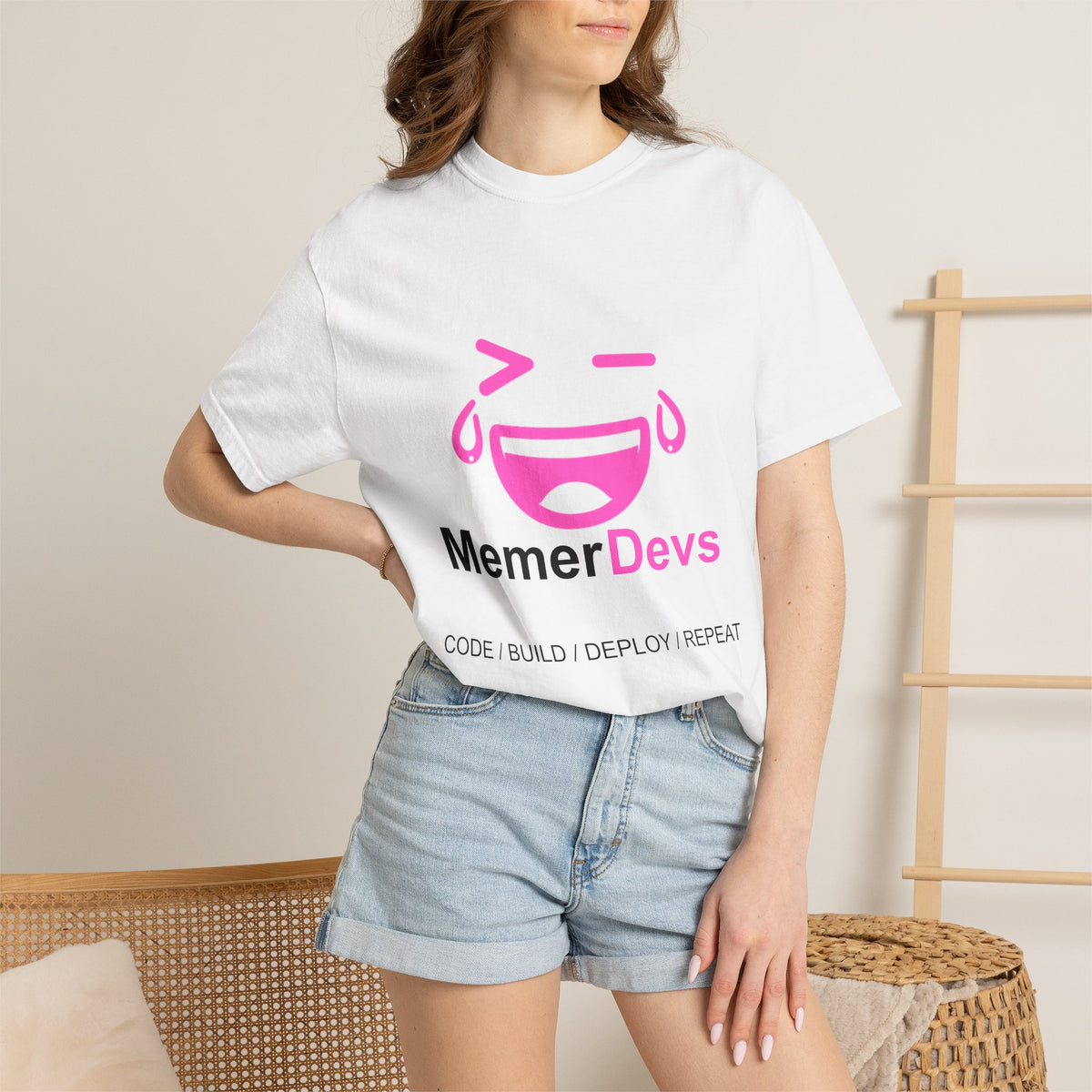 MemerDevs T-shirt | Code Build Deploy Repeat